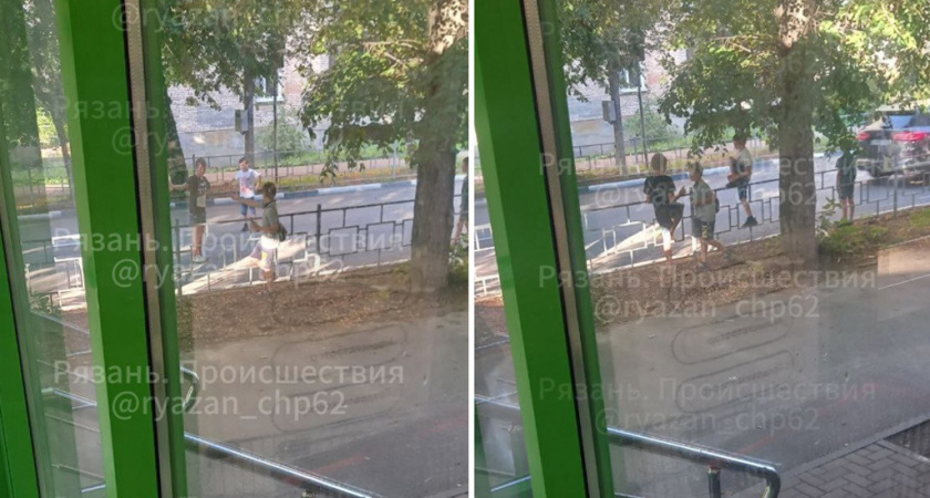На улице Подгорной в Рязани дети играли на дороге и кидались под машины