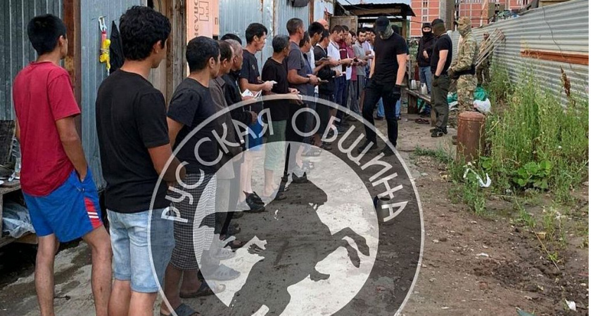 В Рязани активисты «Русской общины» «угомонили» строителей-мигрантов