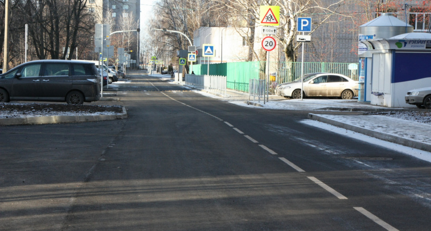 В Рязани приняли отремонтированный участок Крупской