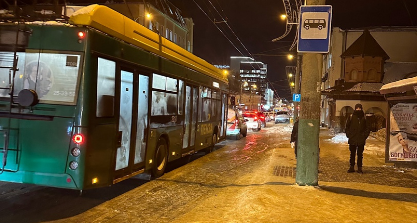 В Рязани водитель троллейбуса сбил пенсионерку