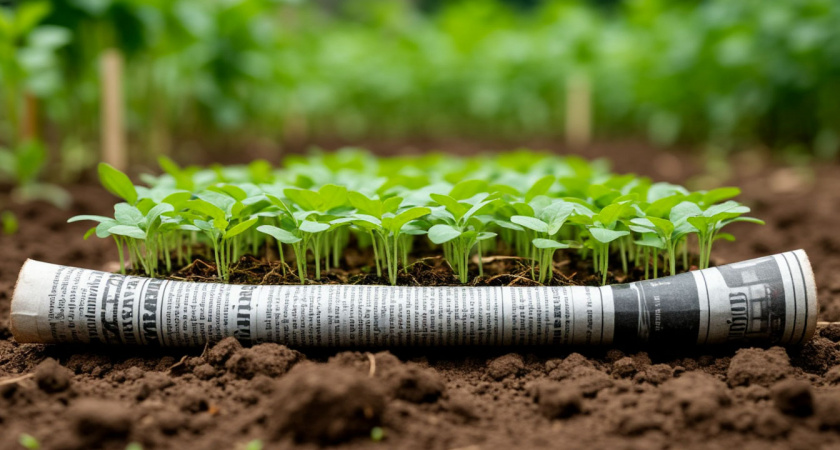 Беру обычную газету – и рассада в открытом грунте прет танком: вырастет крепкая и крепкая – даже в заморозки