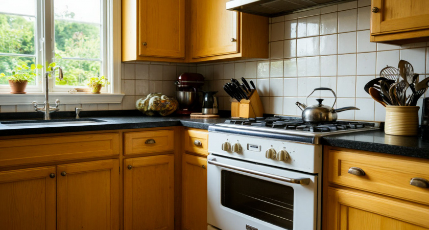 Не мыло и не уксус: чем отмыть кухонные шкафчики — жир и нагар исчезнут сами за 2 минуты