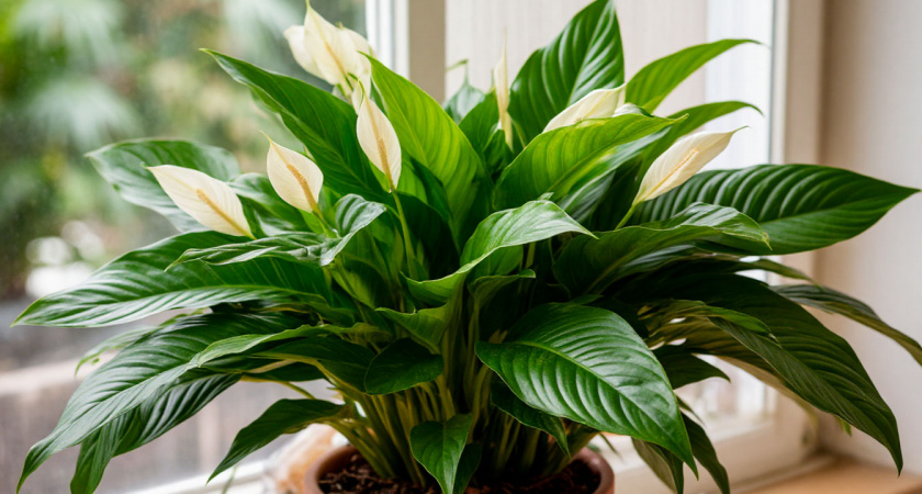 Спатифиллум зацвёл как сумасшедший — цветы один за другим, а весь секрет в 3 простых правилах  