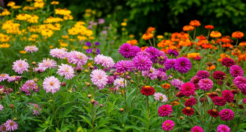 Дивный синий многолетник, который переживает даже жару и засуху: цветёт до осени, а листья — как небесная вуаль