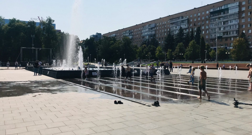 В Рязани снова заработали фонтаны