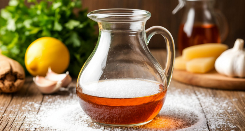 Нагреваем уксус с солью — и выливаем в ванну: даже старая чаша будет выглядеть как новая — крутой лайфхак