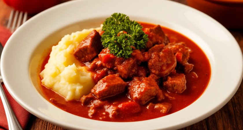 Рецепт мясного гуляша, который возвращает в детство: как мама готовила. И да — на второй день его никогда не остаётся