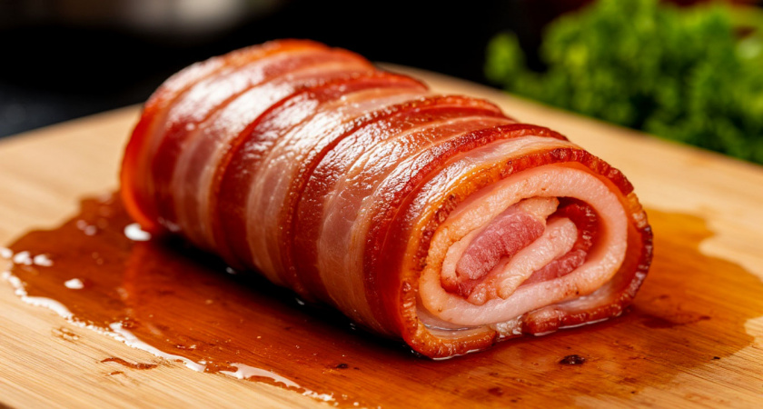 Готовим сочный рулет из сала – и никакой колбасы не надо: не закуска, а объедение