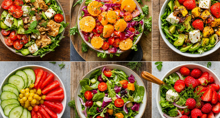 Легкие летние салаты: 5 рецептов, которые готовлю всё лето - простые, яркие и вкусные