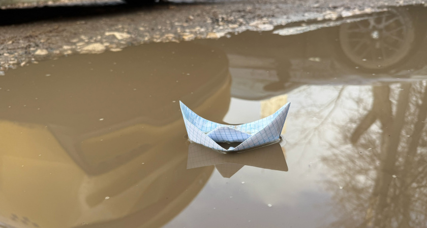 Улица Окская в Рязани снова ушла под воду после ливня