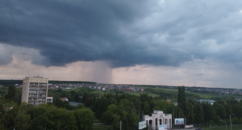 Рязанцев предупредили о грозах и сильном ветре