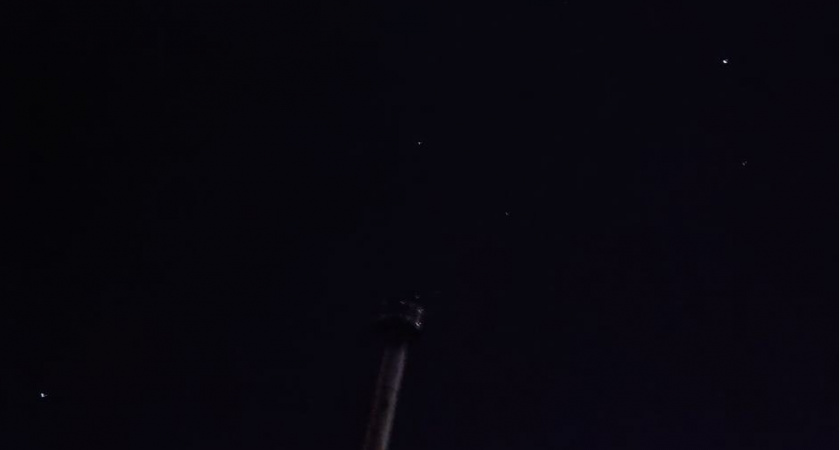 Рязанцы сняли на видео яркий метеор в ночном небе