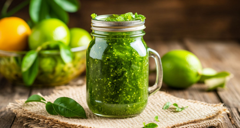 Изумрудное варенье-джем — не из крыжовника, но очень вкусно: лакомство к чаю за 15 минут — без желатина