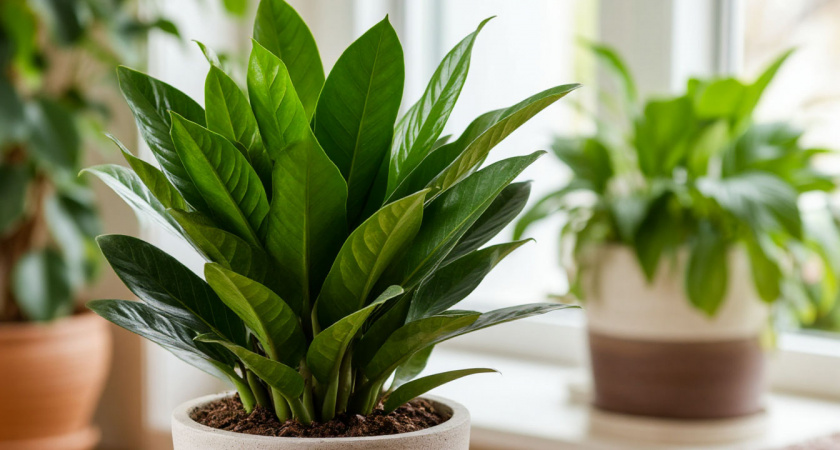 Один раз в 2 недели замиокулькасу — обязательно: заливаем 100 гр. водой – и "лысое" растение в прошлом