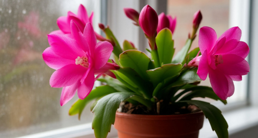 Держу в октябре декабристы в "чёрном теле": цветут дважды в год - бутоны лезут безостановочно