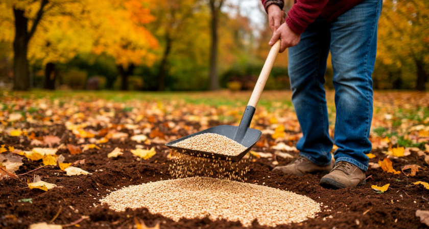 Почве до ноября — обязательно: раскидываю 3 крупы — весной земля как после тонны навоза 