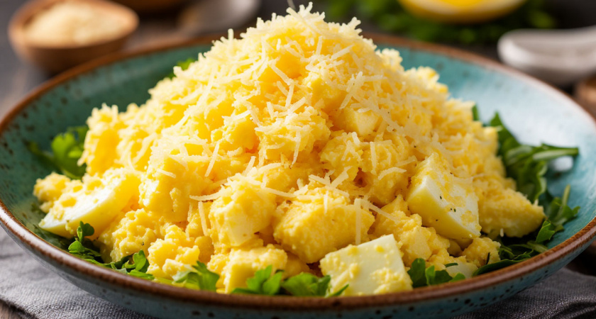 Салат «Пушистый»: отличная закуска на праздник — гости сметают с новогоднего стола подчистую