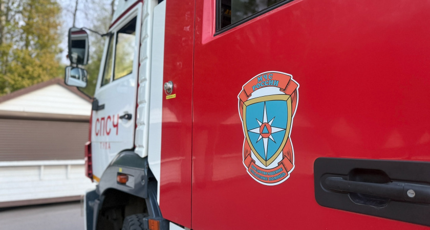 В Спасск-Рязанском вечером горела хозяйственная постройка