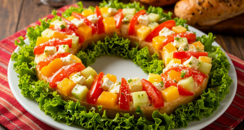 Салат Подкова удачи: поставлю в центре новогоднего стола - Огненная Лошадь мигом примчится раздавать бонусы счастья