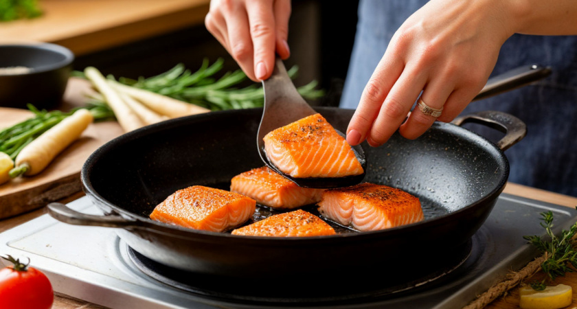 Жарю рыбу так, что и брызг от масла нет, и сковорода с плитой чистые  - делюсь 2 беспроигрышными вариантами