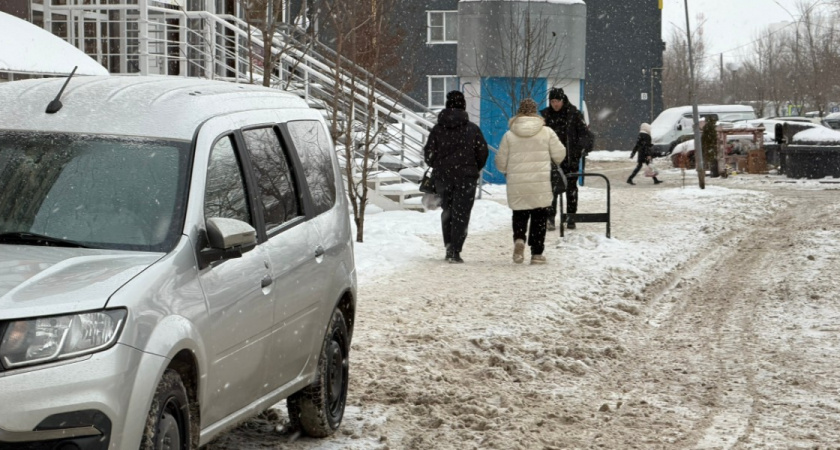 Первый день нового года в Рязани начался с морозов и снега