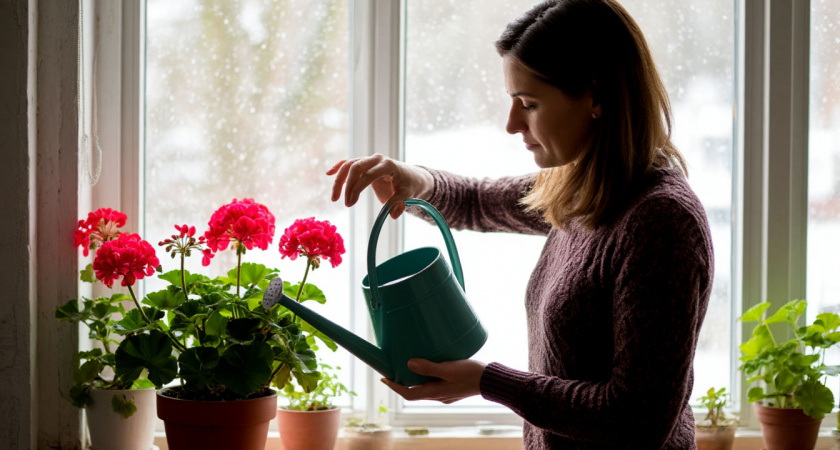 1/4 чайной ложки удобрений - и герани быстренько обрастут после обрезки - даю точный рецепт