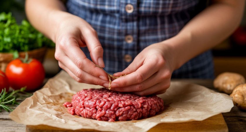 Просто заворачиваю мясо в пергамент и в духовку: семья выпрашивает ароматные колбаски - идеальный для завтрака и перекуса