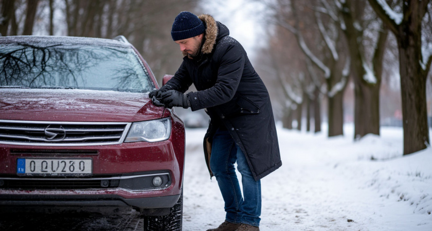 На улице мороз -30°, а машина всегда заводится с пол-тычка: мой секрет стабильного запуска в холода - без проводов и троса
