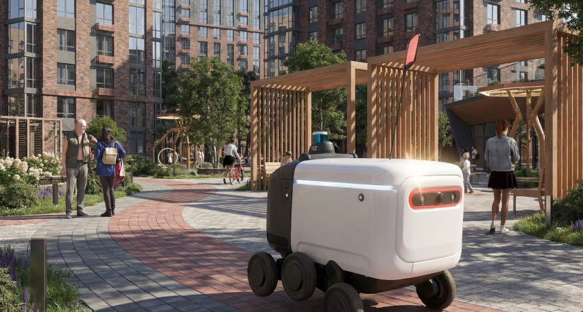 Сервис будущего: жителям «Окской стрелки» и «Еврокласса» продукты и посылки доставят роботы