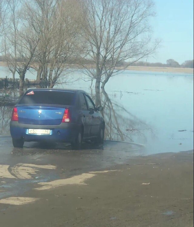 Видео. В Борках из-за половодья люди не могут добраться до своих домов