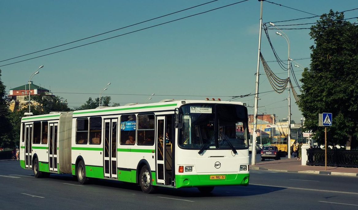 Схема движения общественного транспорта Рязани в День Победы
