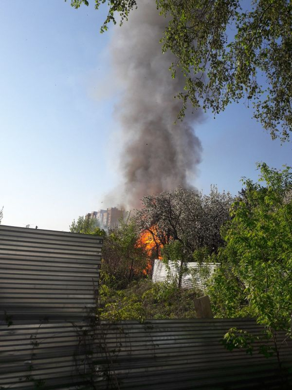 В Рязани произошел пожар на Московском шоссе