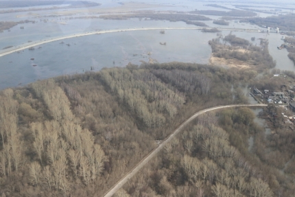 В Рязанской области освободился от воды последний подтопленный мост