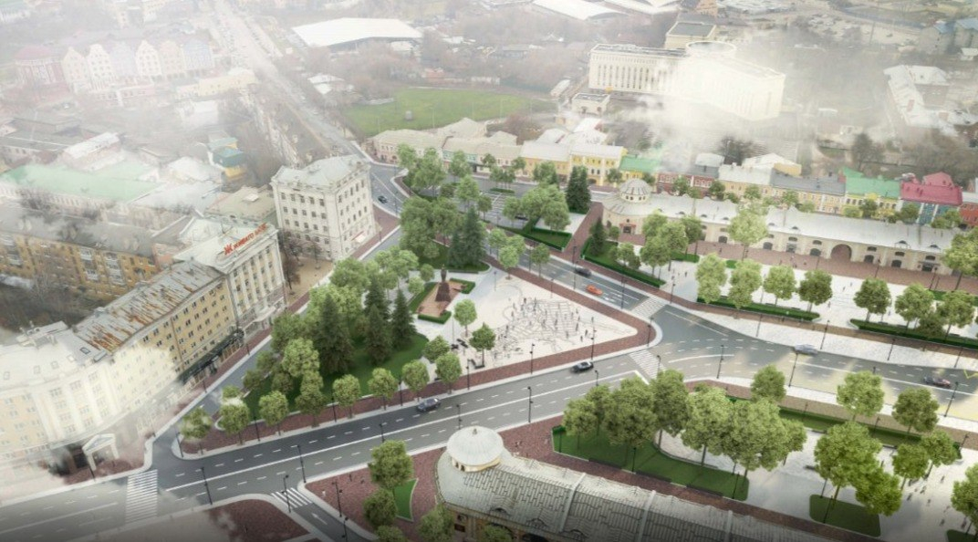 В Рязани реконструируют площадь Ленина к августу 2018 года
