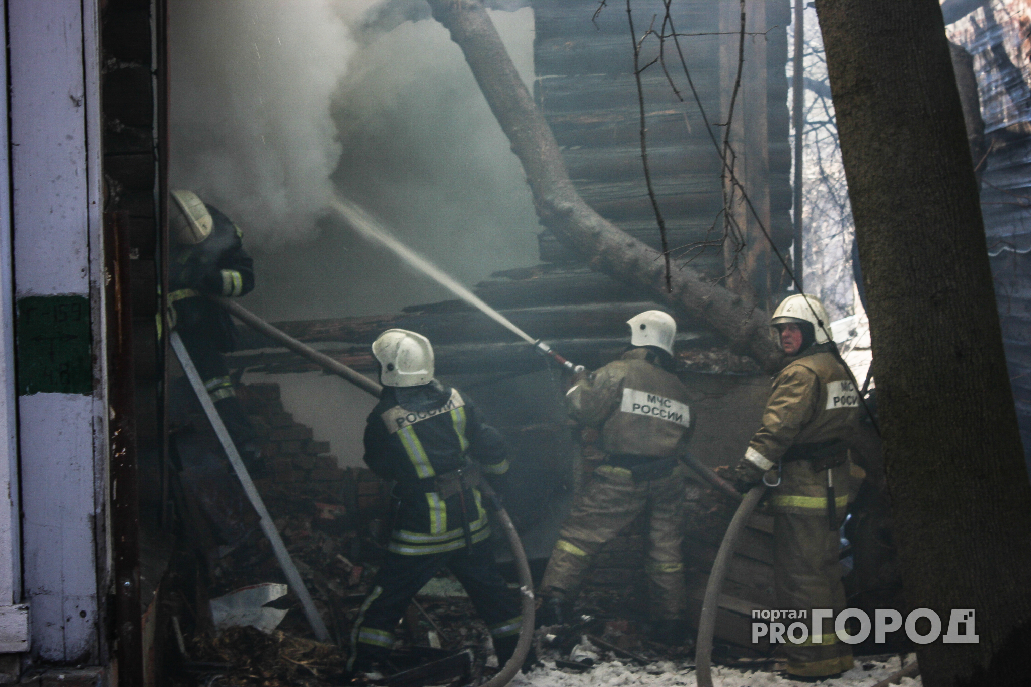 В Рязани во время пожара пострадал 26-летний мужчина