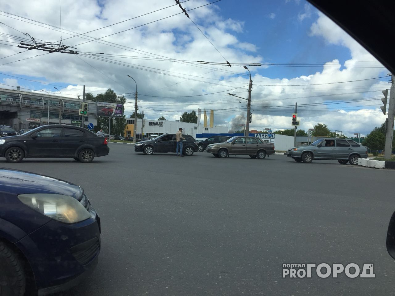 В Рязани на Московском шоссе возле автовокзала произошло ДТП