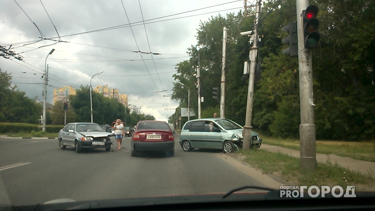 В Рязани на Касимовском шоссе произошло ДТП
