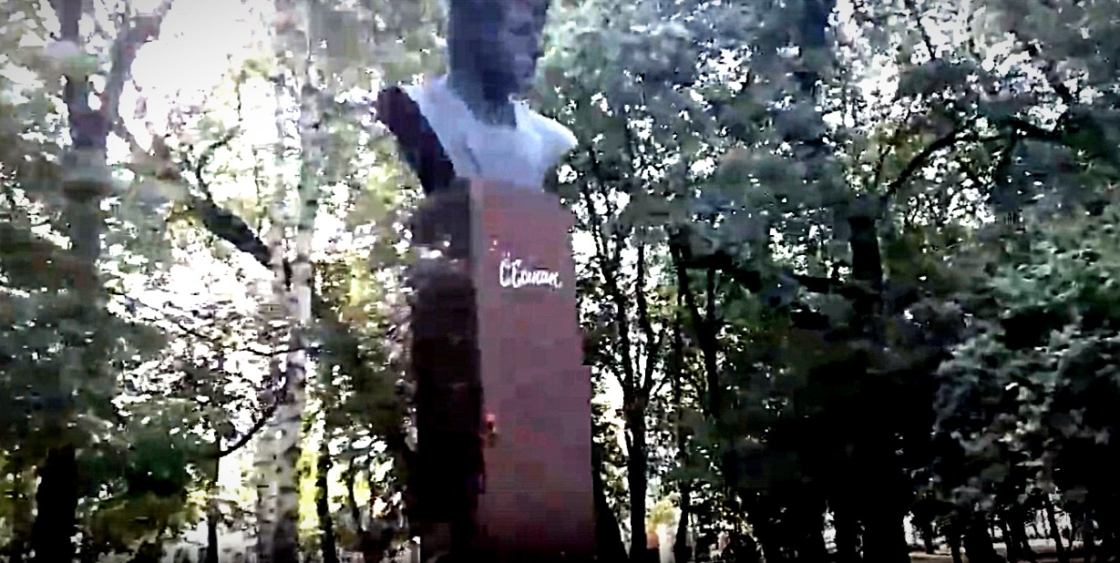 Рязанцы жалуются на биотуалет установленный возле памятника Есенину в городском парке