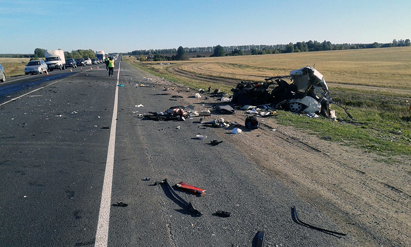 В Рязанской области «четверка» врезалась в «КаМАЗ»: водитель легковушки погиб на месте