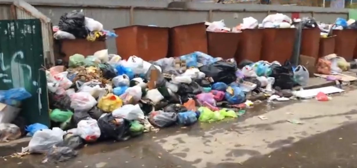 В Дашково-Песочне уже две недели не вывозят мусор
