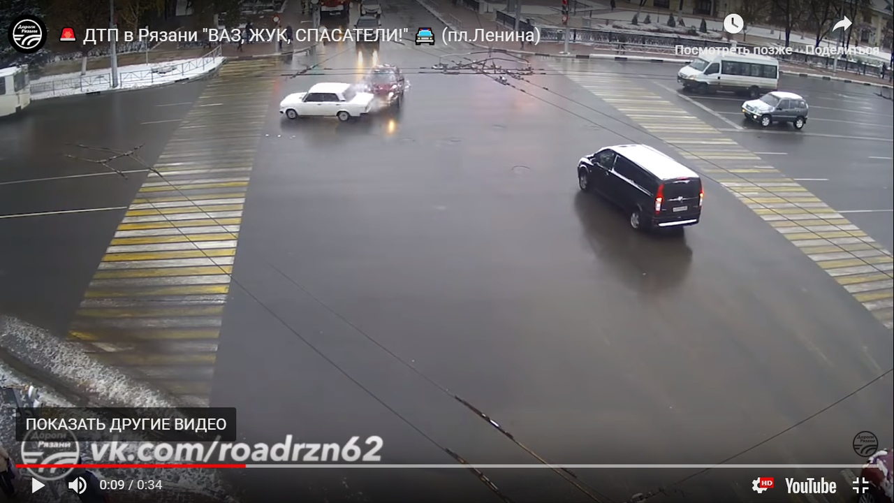 На площади Ленина водитель Nissan врезался в «Жигули»