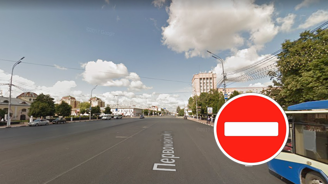 В Рязани будут дважды перекрывать движение по площади Ленина