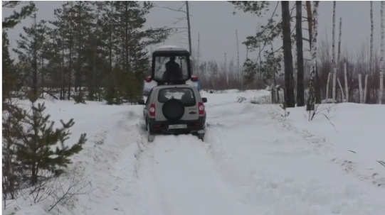 Депутат застрял на снежных рязанских дорогах. Вытаскивали трактором
