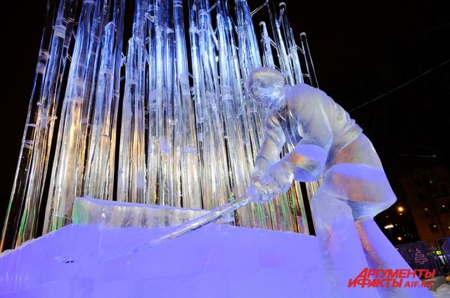 Рязанцы взяли золото на Кубке России по ледовой скульптуре "Зимний вернисаж"