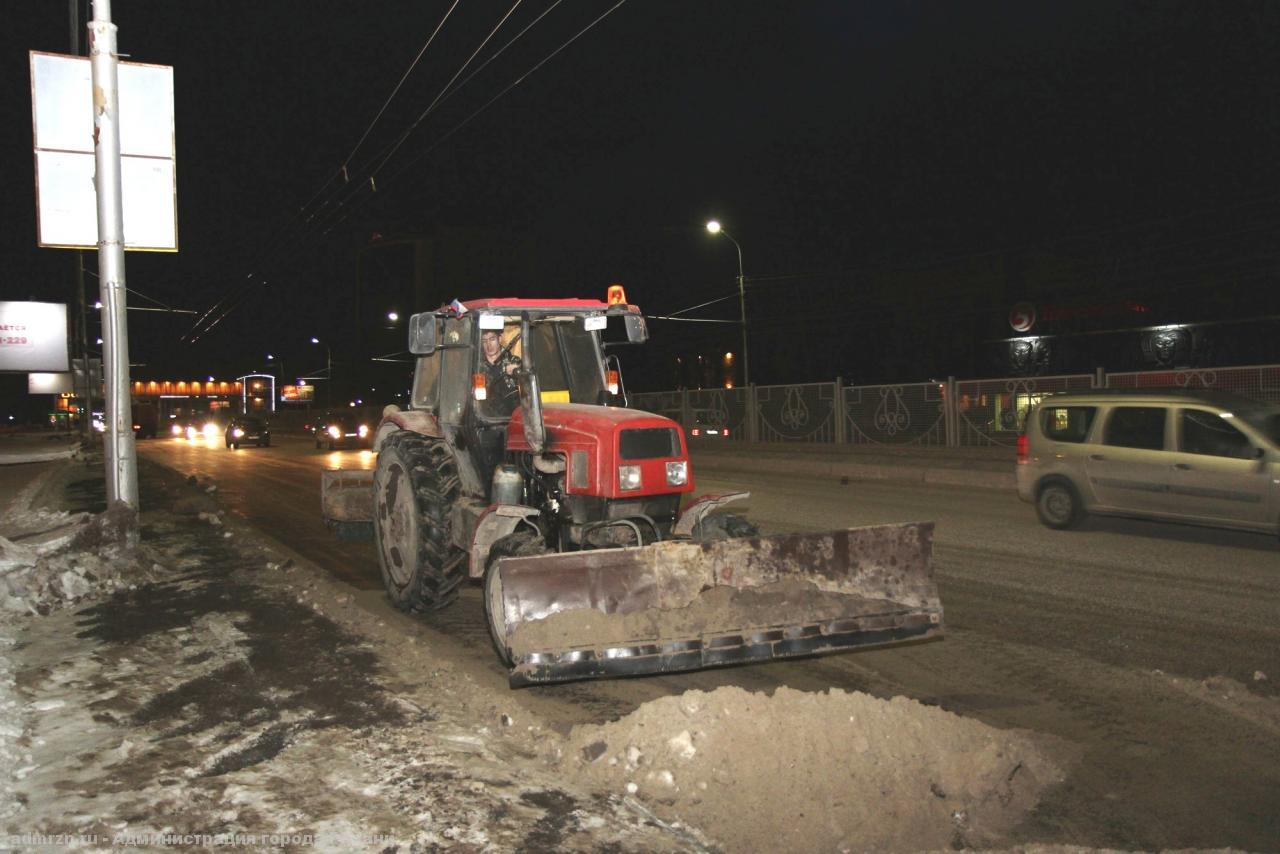 В Рязани уборка улиц от снега будет вестись круглосуточно