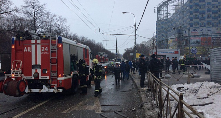 В переходе у метро "Коломенская" в Москве произошел взрыв