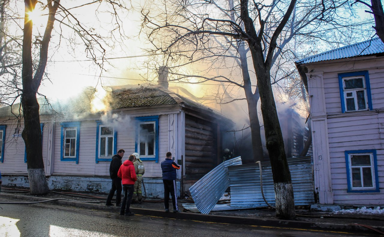 В Шацке из-за пожара в жилом доме пострадал один человек