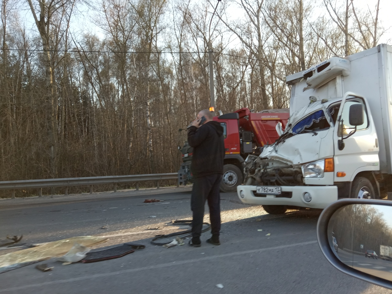 ДТП на трассе М5 - столкнулись два грузовика