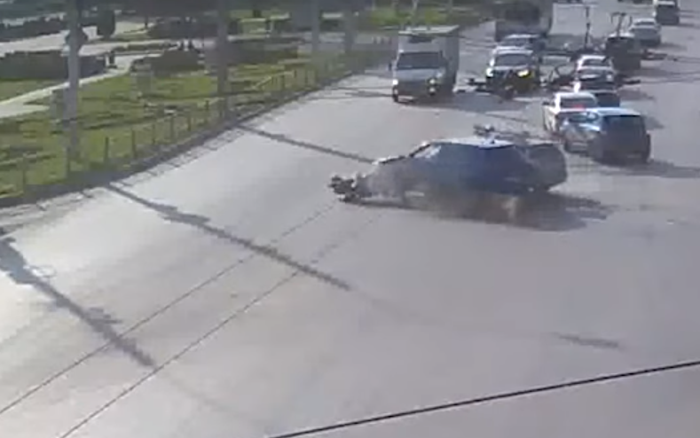 ДТП на Московском шоссе попало на видео
