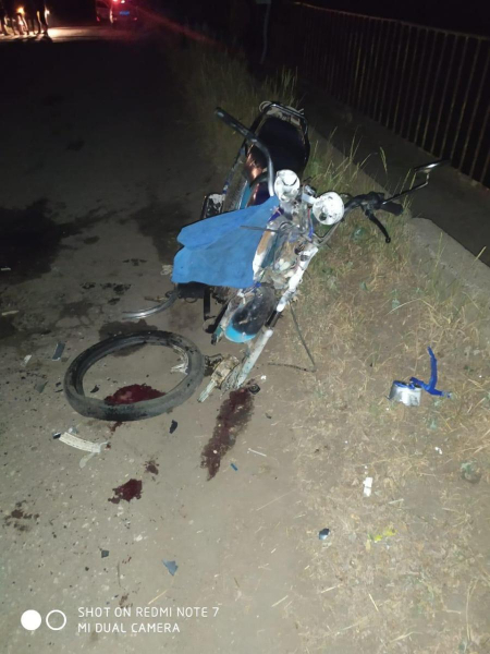 В селе Мушковатово два мотоцикла столкнулись лоб в лоб